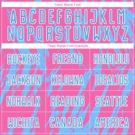 Maillot de football personnalisé rose bleu clair et blanc par sublimation Maillot de football personnalisé rose bleu clair et blanc par sublimation