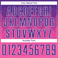 Maillot de football personnalisé rose violet-blanc par sublimation Maillot de football personnalisé rose violet-blanc par sublimation